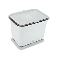 Full Circle Odor-Free Compost Collector Light Grey